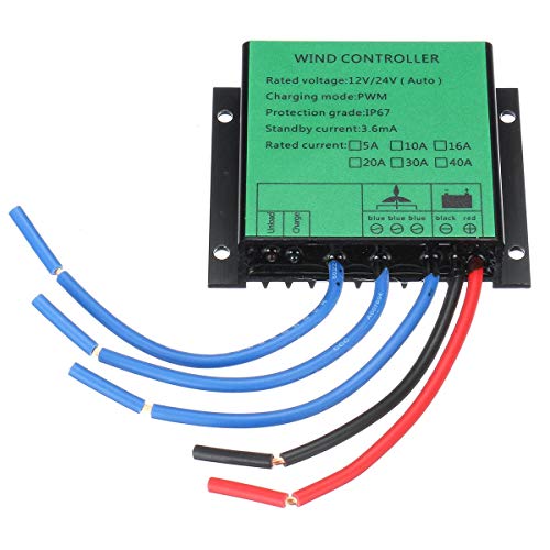 BALALA BIAN Generator Accessories PWM Wind Turbine Controller 600W 12V/24V Auto IP67 Waterproof Wind Generator Controller Electrical Equipment