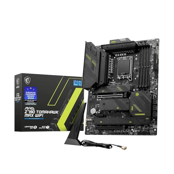 MSI MAG Z790 TOMAHAWK WIFI Motherboard ATX - Supports Intel Core 12/13th Gen Processors, LGA 1700, DDR5 Boost (7200+MHz/OC), 1 x PCIe 5.0 x16, 1 x PCIe 4.0 x16, 5 x M.2 Gen4, 2.5Gbps LAN, Wi-Fi 6E