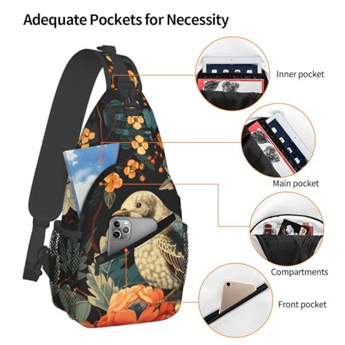 Mochila tipo bandolera unisex ligera para viaje y actividades miniatura 4