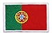 Produktbild Portugal Flagge Klein Aufnäher Bügelbild Größe 4,5 x 3,0 cm