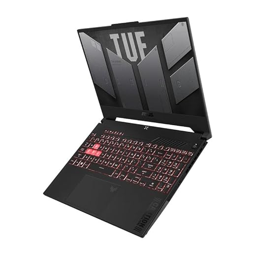 ASUS TUF Gaming A15 Gaming Laptop, 15.6” FHD 144Hz, 100% sRGB Display, GeForce RTX 4050, AMD Ryzen 7 7435HS, 16GB DDR5, 512GB PCIe SSD, Wi-Fi 6, Windows 11, FA507NUR-AS73