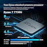 HAICOTECH Fanless Mini PC Ryzen 7 7730U Micro Firewall Appliance Dual LAN Ports, Support AES-NI Barebone Router PC, 3*USB 3.1 Dual HDMI/USB2.0 NO RAM NO SSD - Image 7