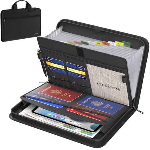 ENGPOW Accordion File Organizer,Legal Size Fireproof