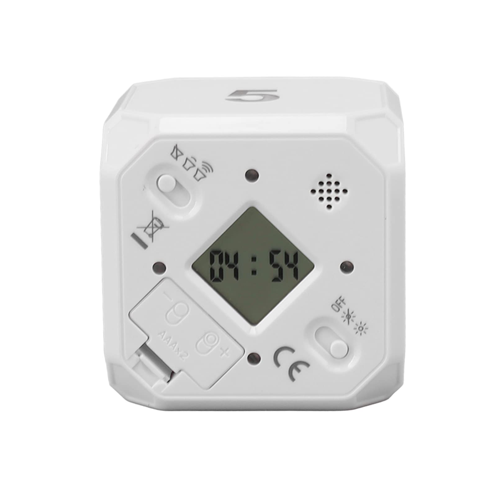 Cube Flip Timer, 5 15 25 45 Min Flip Timer Modes Adjustable for Exercise (White)-image-23