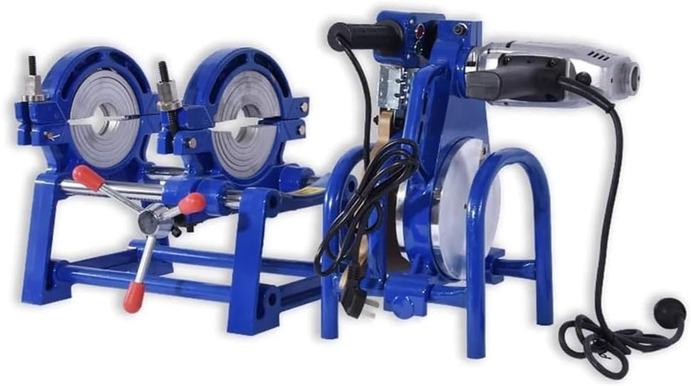 Hand Cranked Hot Melt Butt Welding Machine, 220V Pipe Fusion Welder Tool 63-160Mm PE PPR PB PVDF Butt Fusion Welding Machine Piping Hot Melt Engine