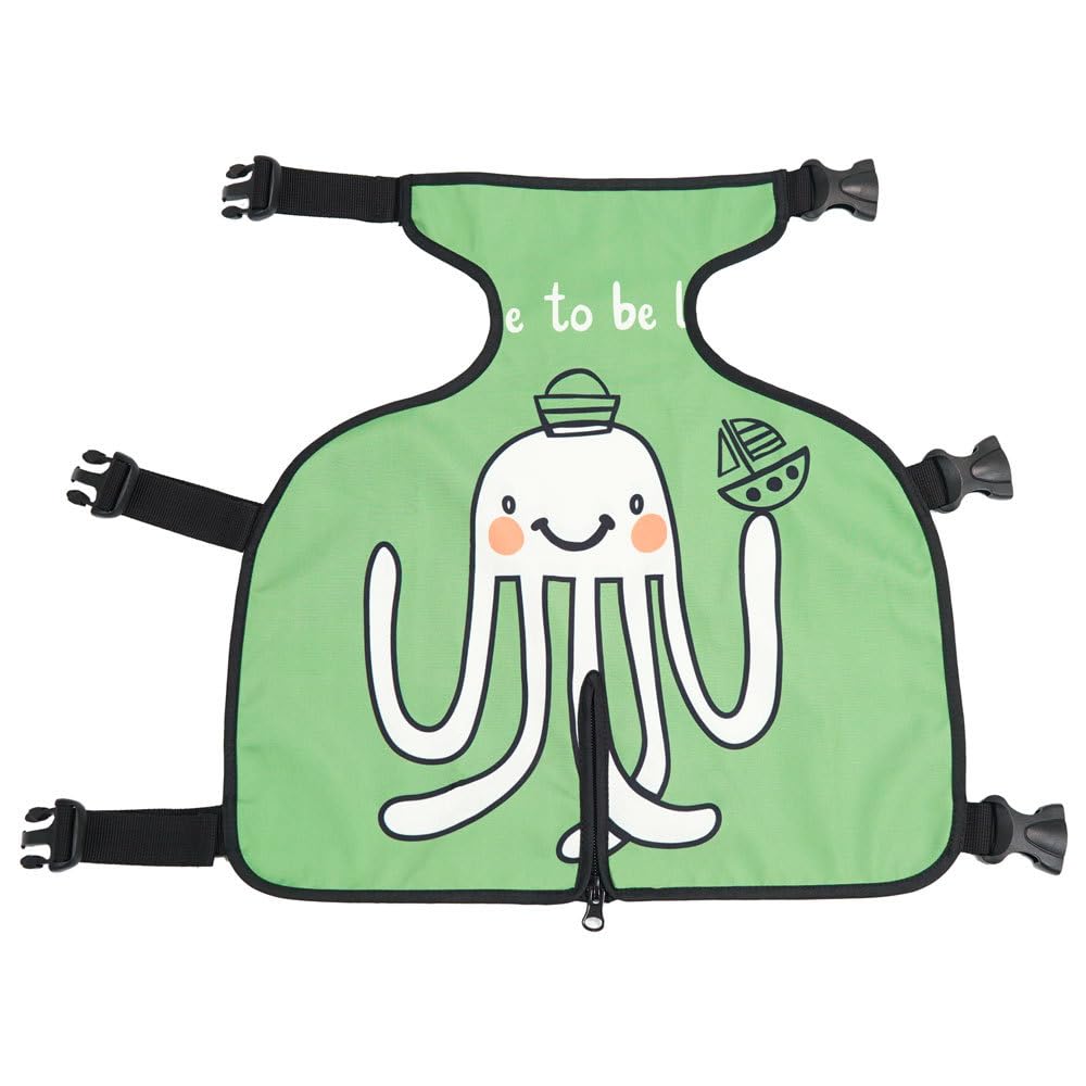Protection ventrale imperméable avec boucles pour chien de petite, moyenne et grande taille (vert, taille M)