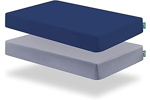 Biloban Crib Sheets Fitted, 2 Pack Crib Sheet