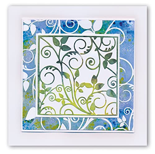 Leafy Swirl - 4" x 4" Fresh Cut Aperture Cutting Die - Image 2