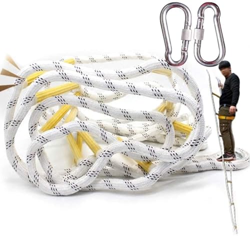 Strickleitern für Erwachsene, lange, weiche Leiter, Harz, hohes Klettern, rutschfeste Strickleiter, Notfallarbeitssicherheit, Brandrettung, Klettergeschichten, Flucht, Fitness-Trainingsleite