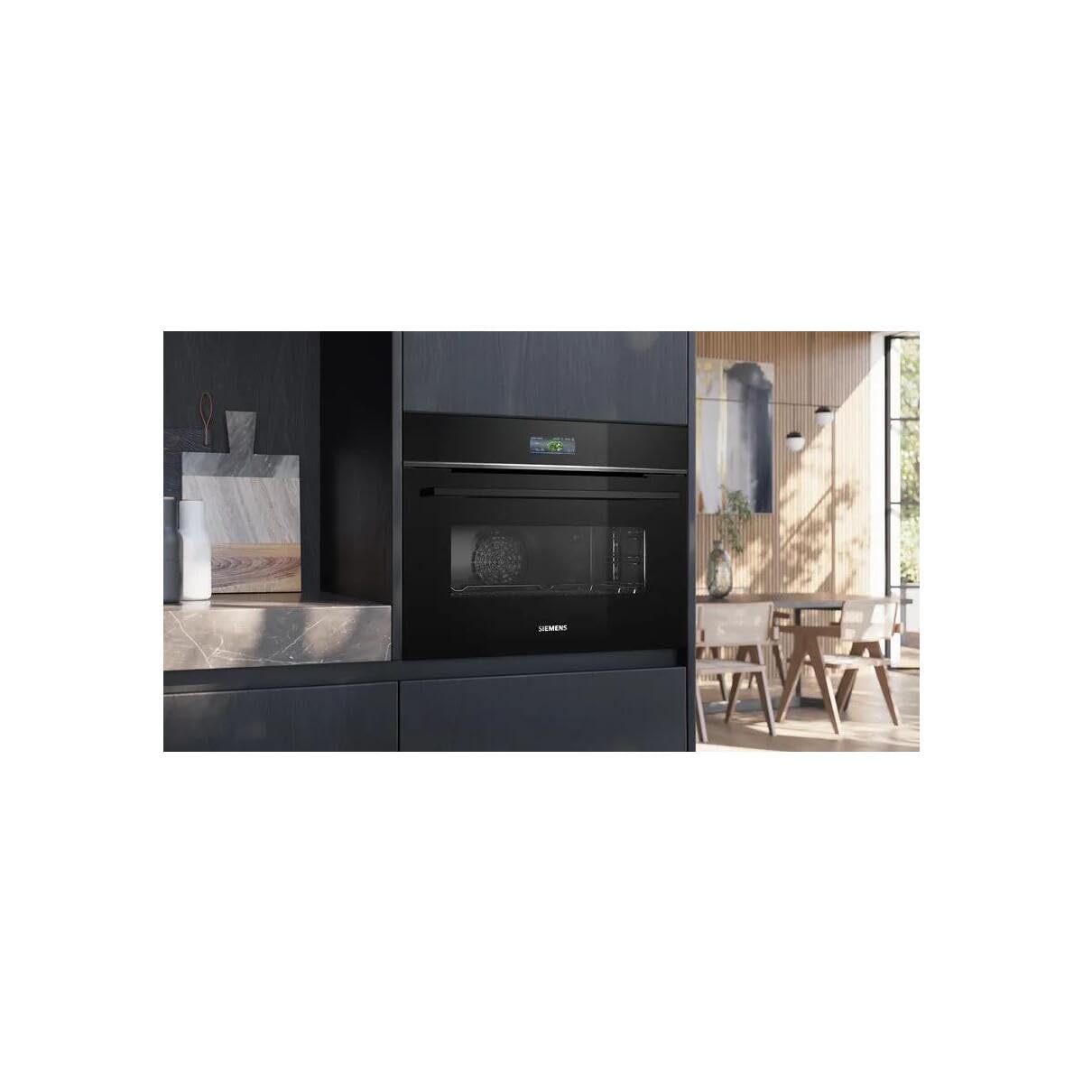 SIEMENS Four encastrable pyrolyse CB774G1B1, IQ700, Compact, 11 modes de cuissons