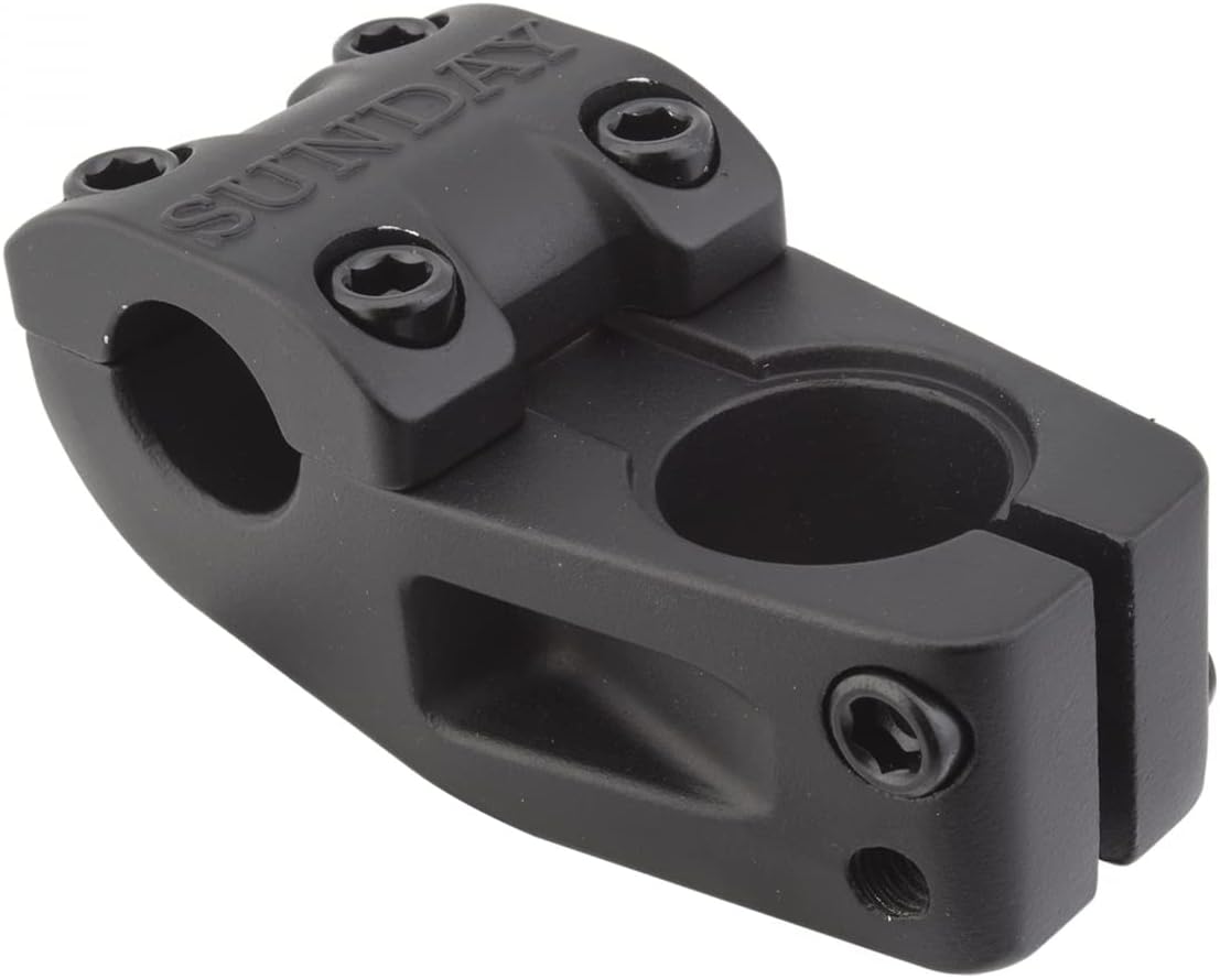 Sunday Freeze TL Bicycle Stem - 1-1/8 34mm Rise 48mm Reach - SBHS-802-Black