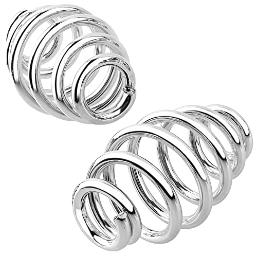 Solo Seat Springs Chrome 3 Inch Compatible With Harley Honda Yamaha Kawasaki Suzuki Bobber Chopper Touring Softail Sportster Dyna #TOP1
