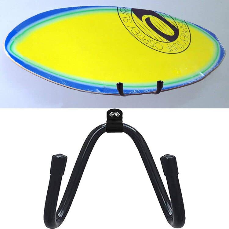 Grande étagère de rangement pour planche de surf, support mural réglable pour la maison, support de présentation pour wakeboard, crochets muraux pour...