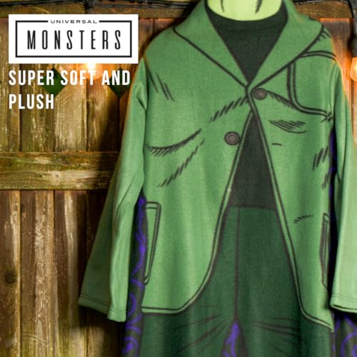 Franco A22948 Collectibles Universal Monsters Frankenstein Halloween Horror Super Soft Cozy Wearable Sleeved Throw Blanket thumb #3