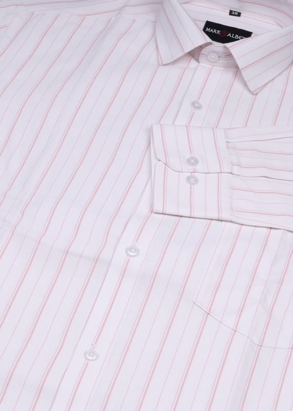 Image of Men's Striped Cotton Formal Shirt