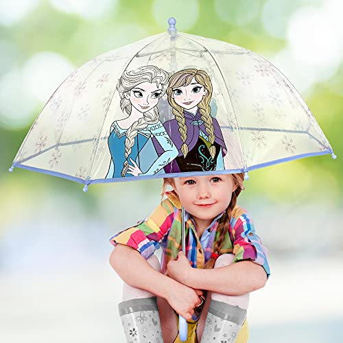 Abg Accessories CLEARGIRL Abg Girls Kids Clear For Rain Girl'S, Transparent With An Easy Grip Handle, Dome Windproof, Bubble Umbrella thumb #1