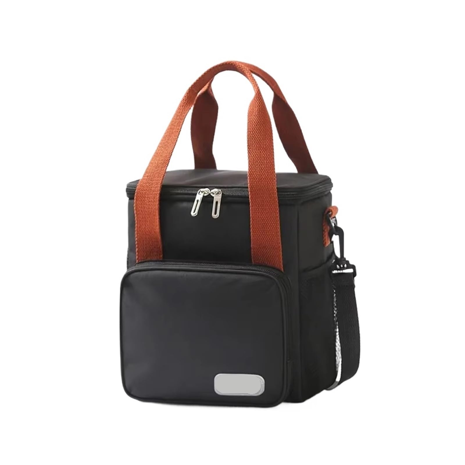 Genérico Bolsa de Picnic 8L, refrigeración por preservación del calor, fiambrera, refrigerador for acampar, barbacoa, trabajo escolar familiar, viajes al aire libre(Black)