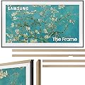 Samsung QN32LS03CB 32 inch The Frame QLED HDR 4K Smart TV Bundle with 32 Inch The Frame Customizable Bezel, Modern Teak (2023 Model)