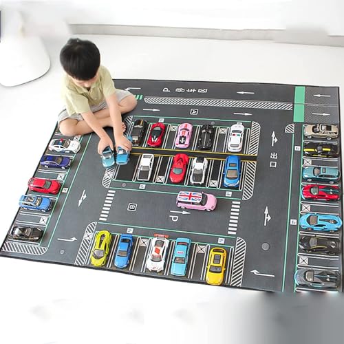 カーペット ラグ 道路 キッズ プレイマット ロードマップ 140*110cm ラグマット 幼稚園 防音 保温 早期教育 駐車場 出産祝い 丈夫 知育玩具 絨毯 長方形 親子ゲーム 赤ちゃん 洋室 洗える 知育子供マット 線路 プレイエリア 赤ちゃん 保育