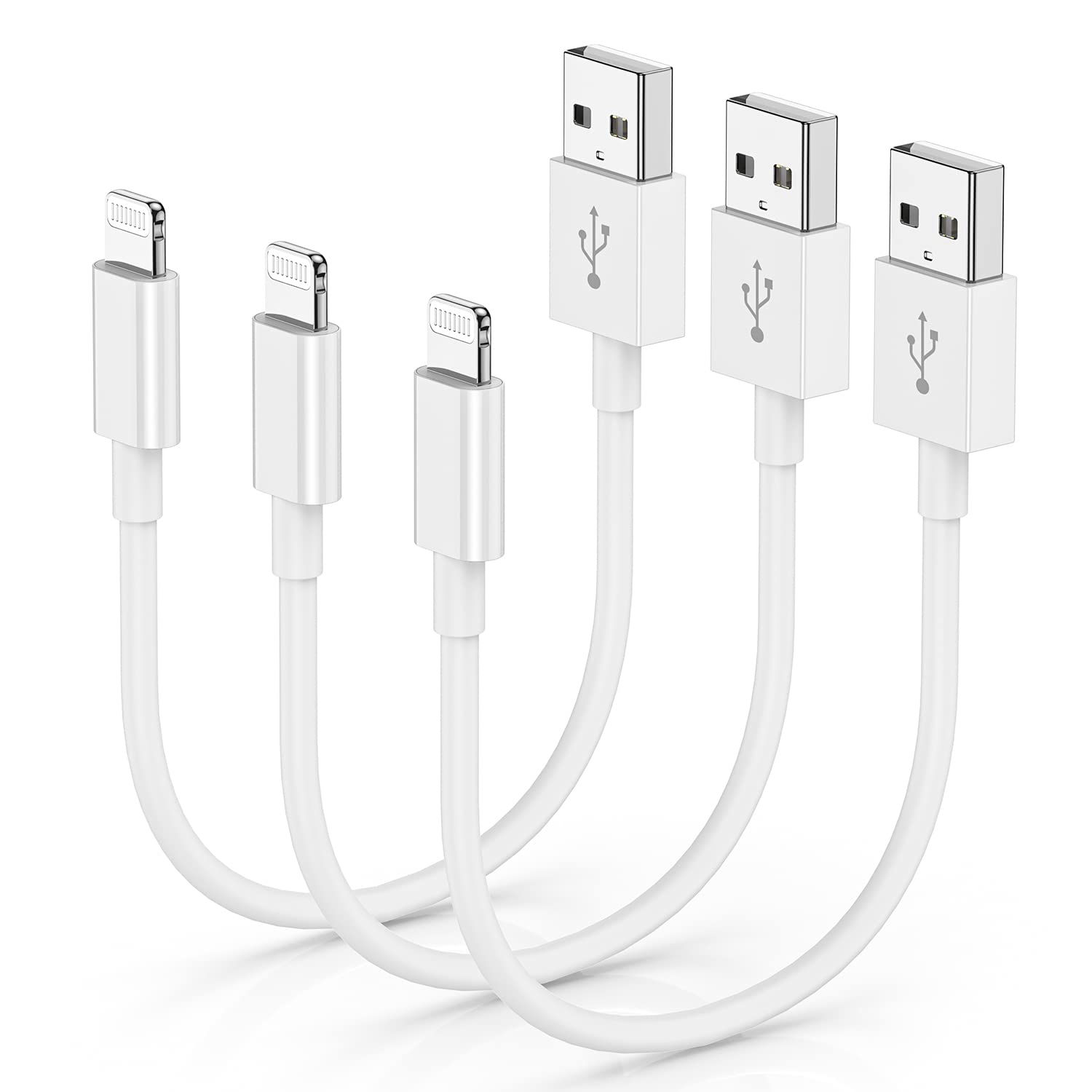 3 Pack Apple MFi Certified iPhone Charger Cable 6ft, Apple Lightning to USB Cable Cord 6 Foot, 2.4A Fast Charging,Apple Phone Long Chargers for iPhone 14/13/12/11/11 Pro/11 Max/X/XS/XR/XS Max/8/7/6 — Amazon image 24