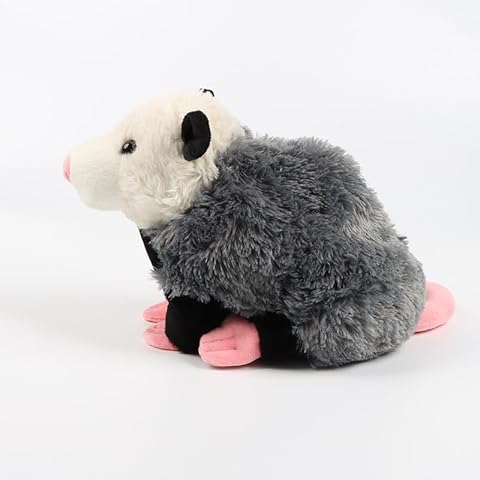 FCTREE Soft Opossum Plush Toy,Opossum Pillow,Rat Stuffed Animals, Lifelike Plush Opossum,Rat Plushie Toys for Kids Boys Girls Birthday Toys,19CM Cover