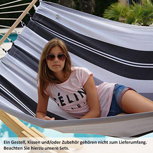 Unbekannt Lola Jamaica Negro Elegance XXL Doppel-Stabhängematte (ohne Gestell)