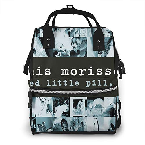 WXDGLL Jagged Little Pill Multifunctional Waterproof Mummy Bag Travel Backpack Diaper Bag Student Backpack Large Capacity Multifunctional Backpack