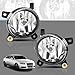 CHEDA Pair of Front Fog Lights Lamps kits Compatible with Audi A4 A6 S4 Q5 B8 2009-2015