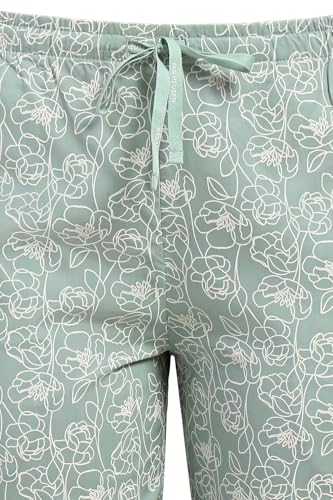 Image of Van Heusen Women's Printed Lounge Pants | Drawstrings & Side Pockets | Ultra Soft Fabric | Relaxed Fit | At home pyjamas | Everyday Comfort | Printed | Style 55306 | Available in Pack of 1 & 2