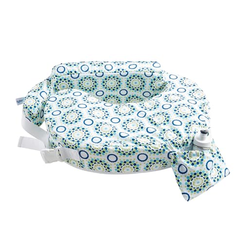 Image of My Brest Friend Original Nursing Pillow Enhanced Ergonomics Essential Breastfeeding Pillow Support For Mom & Baby W/ Convenient Side Pocket, Double Straps & Slipcover, Sparkles
