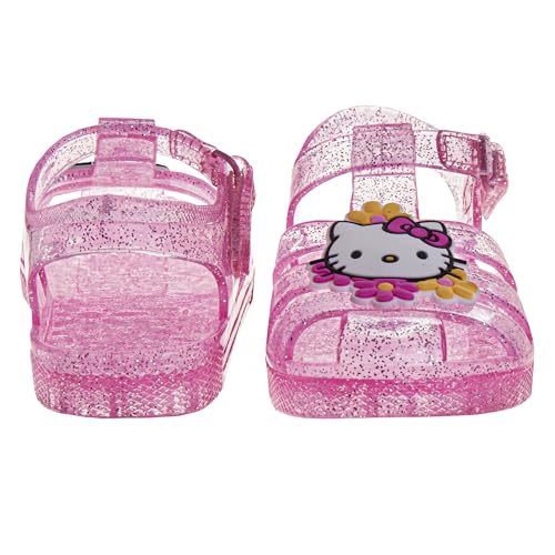 Sanrio Hello Kitty Jelly Sandals for Girls - Slip-On Slide Kitty Sandal Water Pool Beach Slides (Sizes: 6-10 Toddler / 11 Little Kid)3