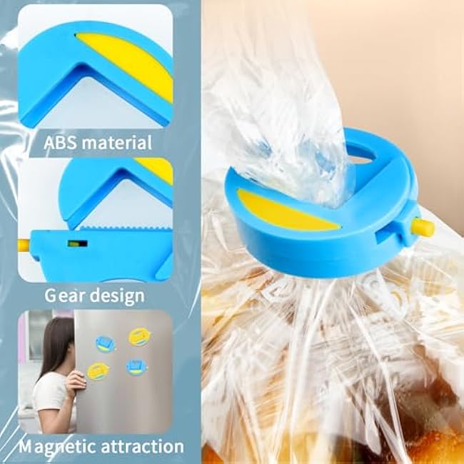 YOHTKHSEB Bag and Food Storage Closure Clip for Snack Bags (Blue)