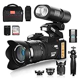 【Multifuncional】Nuestra cámara soporta disparo continuo, Selfie, HDR, flash, compensación de exposición, balance de blancos, etc. Almacenamiento integrado de 128 MB, admite hasta 128 GB de tarjeta SD (Nota: la tarjeta que damos es una tarjeta 32GSD, teniendo en cuenta la compatibilidad de tarjetas SD, debe usar esta cámara para probar en el lugar cuando compre otras tarjetas SD)