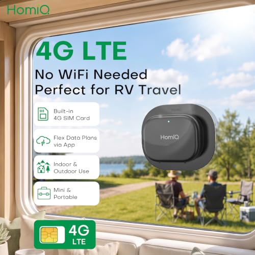 HomiQ 4G 5MP Solar Window Security Camera Wireless,Built-in SIM,Full-Color Night Vision, Human Detection, 126° Wide View, Two-Way Audio,APP Control for Home & RV - image 3