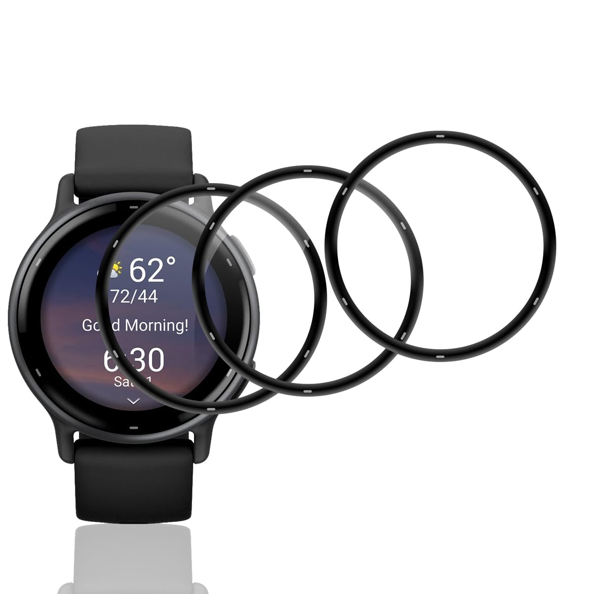 Amazon.co.jp: 用 GARMIN vivoactive5 フィルム 3枚 ガーミン 