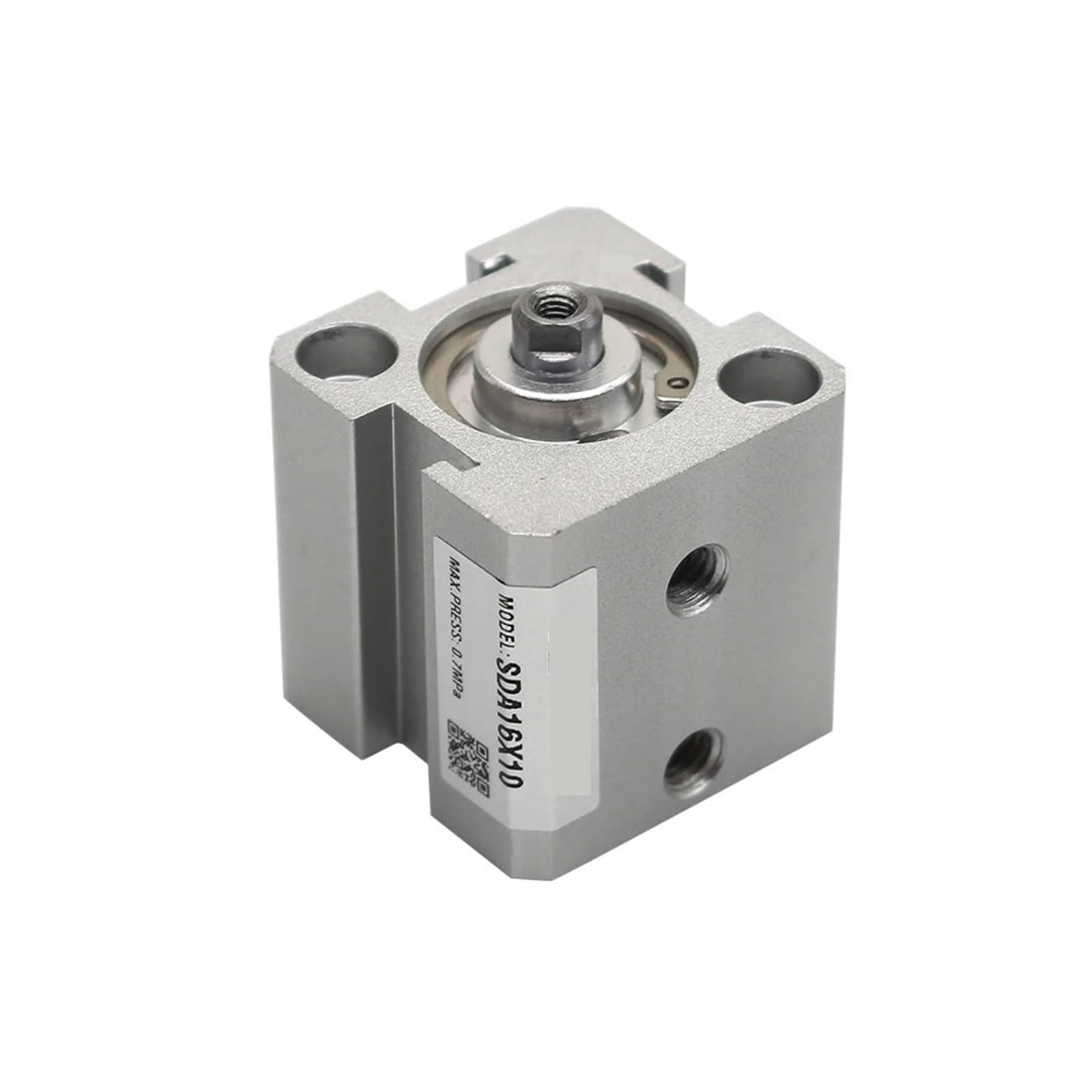 Square air Pneumatic Cylinder SDA Double Acting Compact SDA12 16 Bore 12 16mm Stroke 5-50mm Female/Male Thread(Sda16x35,Nill)