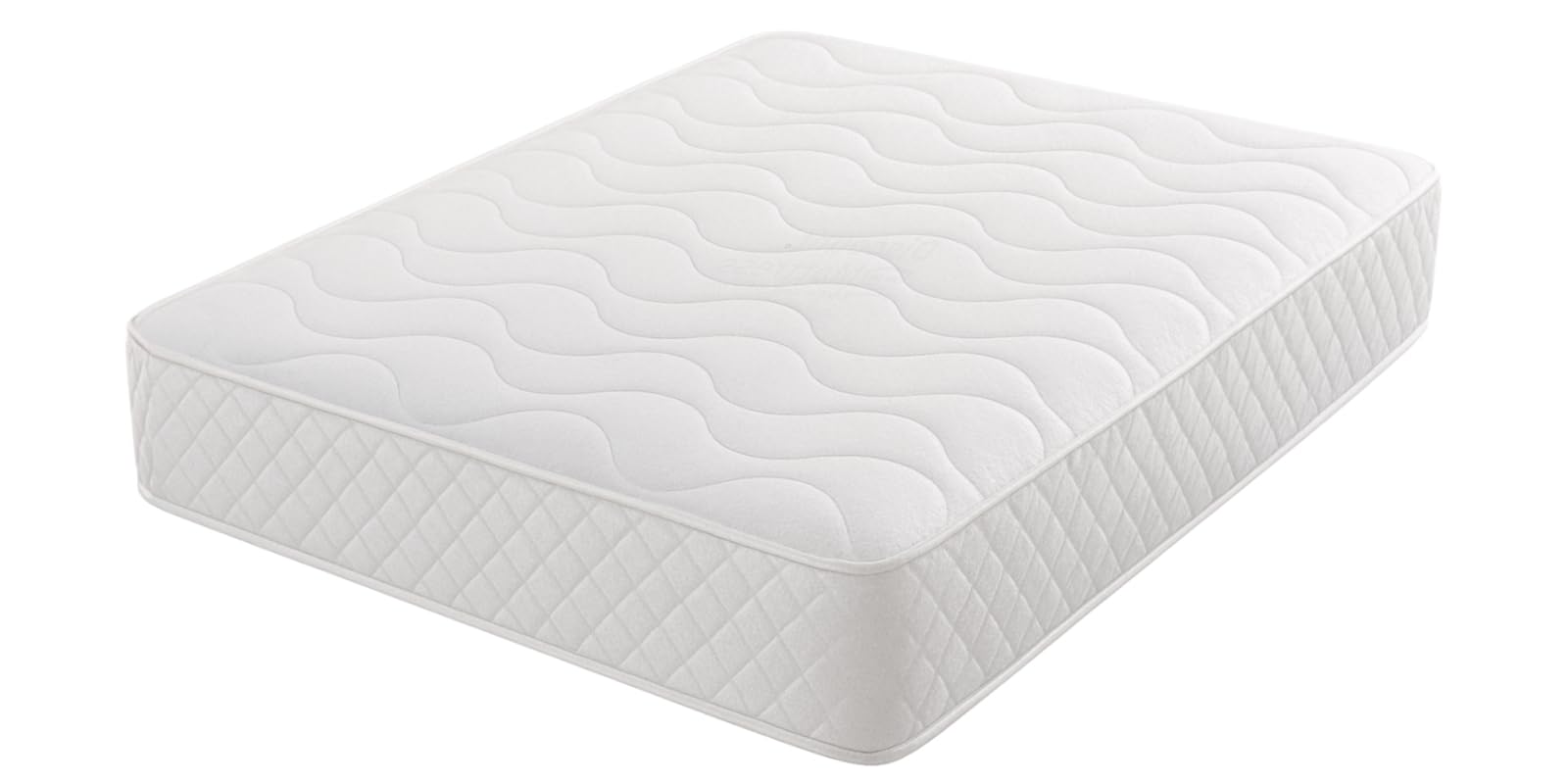 Purelux Next Gen Cool Blue Memory Foam Mattress Sprung White Border (4FT6 double)