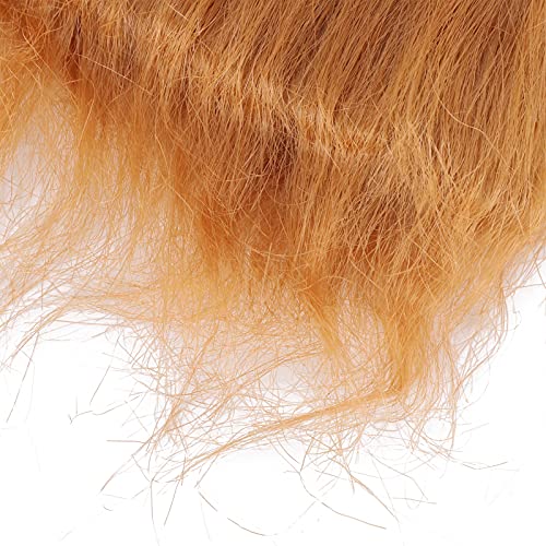 Pssopp Juba de Leão para Cão, Fantasia de Juba de Leão com Cordão para Cachorro Juba de Leão Marrom