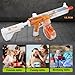 UNIKONIO Semi-Auto/Manual Toy Gun with Toy Blaster with 22-Dart Rotating Drum and 40 Foam Darts, Soft Bullet Toy Rifle with Shell Ejecting, Outdoor Shooting Games Toys Gun Birthday for Teens (Orange)