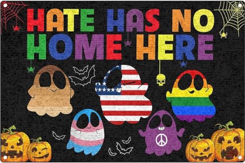 Hallowen ���^�� �u���L�Ŕ� Hate Has No Home Here �|�X�^�[ ���� �u���L�Ŕ� �ǃ|�X�^�[ ���� �ʔ��� ���g�� �o�[ �R�[�q�[ �N���u �p�u �M�t�g �� ���� �T�C�� 8x12�C���`
