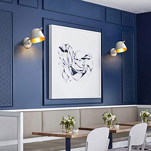 Applique murale nordique blanche en métal design moderne