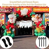 Sythrix Reusable Balloon Arch Kit, Balloon Arch-85PCS Adjustable Stand Kit 10.5ft with Water Fillable Base Fibre Pole Tape Clips, for Christmas Weddings Birthdays Party Supplies Halloween - Image 5
