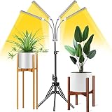 Abonnyc Grow Light Grow Lights for Indoor Plants Full Spectrum Updated 420 LEDs Plant Light with for Seedling, Auto ON/Off, Adjustable Stand & Gooseneck