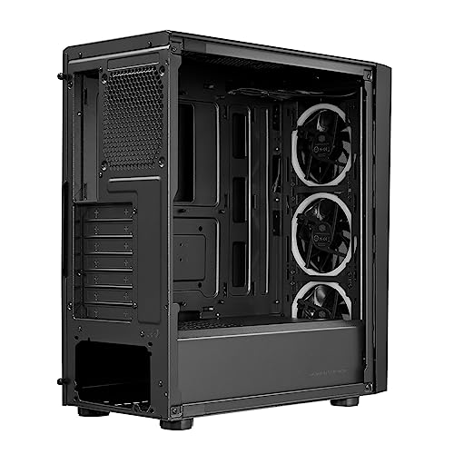 Cooler Master CMP 510 Boîtier PC - Châssis Moyen Tour avec Bande ARGB, Façade Avant Mesh, 3 x Ventilateurs ARGB 120mm, Panneau Latéral Verre Trempé, Refroidissement Polyvalent, Cage PSU Ventilée
