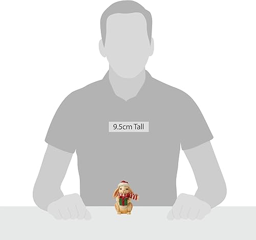 Miniatura 3 de Enesco Jim Shore Heartwood Creek - Figura miniatura de conejo de Navidad, 3.75 pulgadas, multicolor
