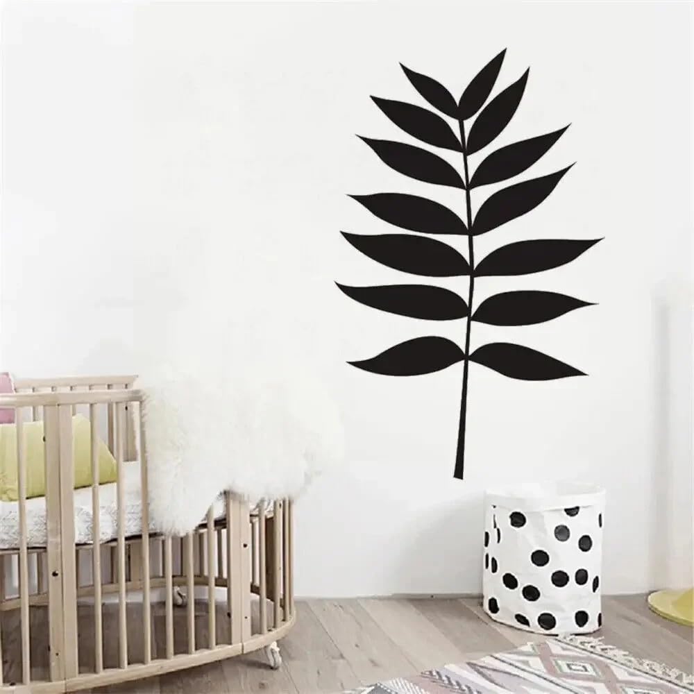Fern Leaves Wall Stickers Removable Vinyl Murals for Bedroom Livingroom Bedside Decoration Decals Poster 42x68cm