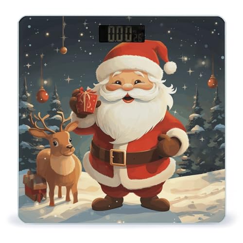 Balanza de Baño Digital con Diseño Santa Claus 400 lb miniatura 1