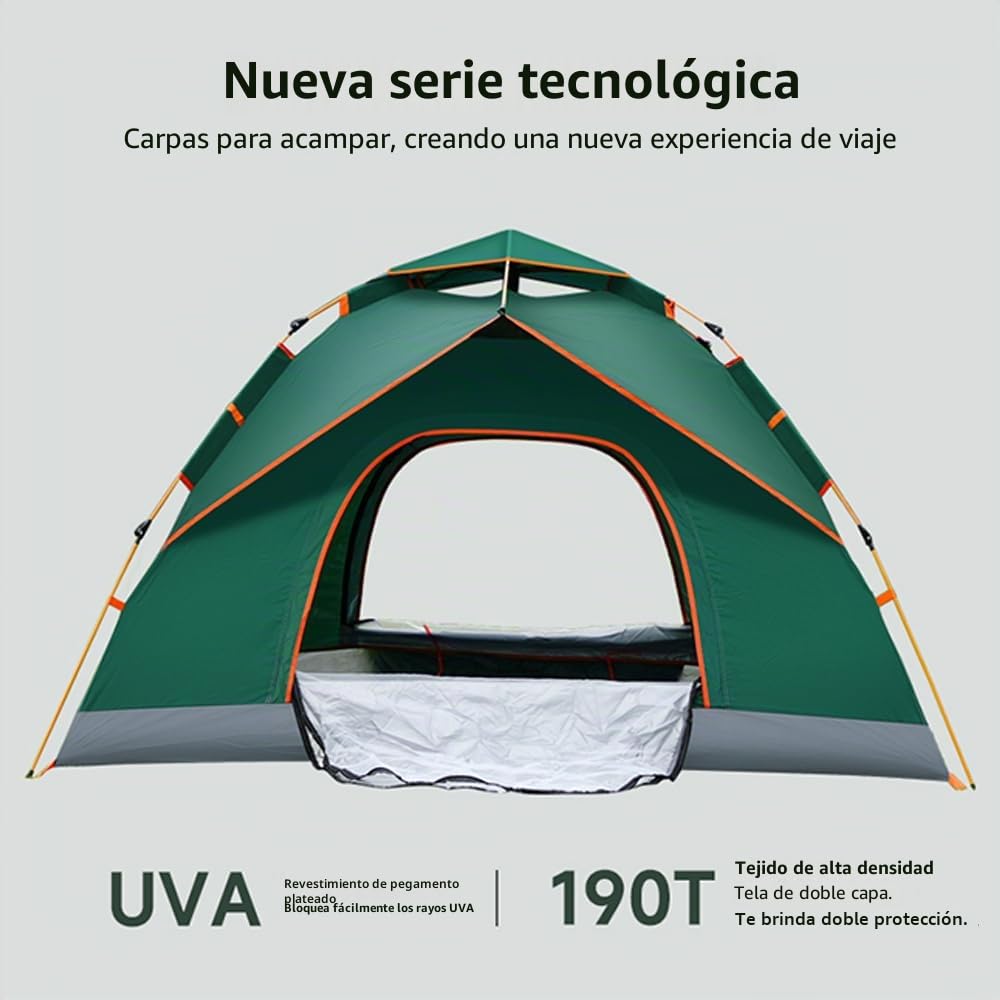 tienda de campaña Pop Up resistente al agua, automática, ligera, con montaje rápido, para trekking, festivales, exteriores y viajes