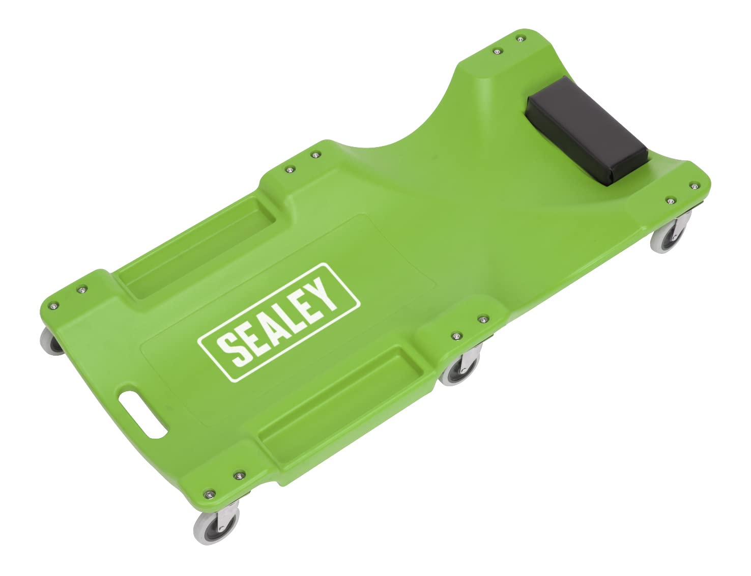 Sealey SCR80HV Composite Creeper with 6 Wheels - Hi-Vis Green
