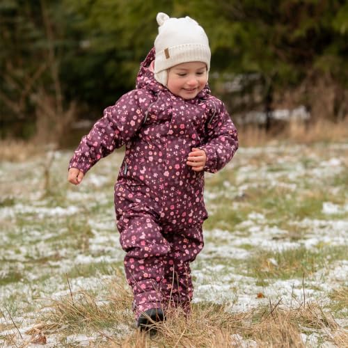 Image of JAN & JUL Cozy-Dry Snow & Rain Play Suit for Toddlers | Waterproof, Fleece-Lined, PFAS-Free, One-Piece Coveralls for Kids, Windproof, Adjustable, Safety Reflective Piping